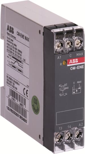 1SVR550851R9400 - CM-ENE MAX Liquid level relay, 220-240V AC ABB Liquid Level Relays 1SVR550851R9400 - CM-ENE MAX Liquid level relay, 220-240V AC ABB Liquid Level Relays