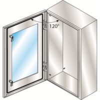 SRN8625VX - ENCLOS.GLASSDOORST.STEEL800X600X250 ABB SRX - Stainless Steel Enclosure - IP65 Indoor