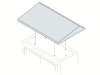 TT8030K - RAINSHIELDTOP800X300WXD7035 ABB SR2 - Metal Enclosure - IP65 Indoor