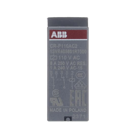 1SVR405601R7000 - CR-P110AC2 Pluggable interface relay ABB Pluggable Interface Relays 1SVR405601R7000 - CR-P110AC2 Pluggable interface relay ABB Pluggable Interface Relays