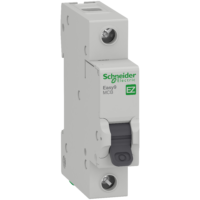 EZ9F53106 - Miniature circuit breaker, Easy9, 1P, 6 A, C curve, 3 kA Schneider Electric