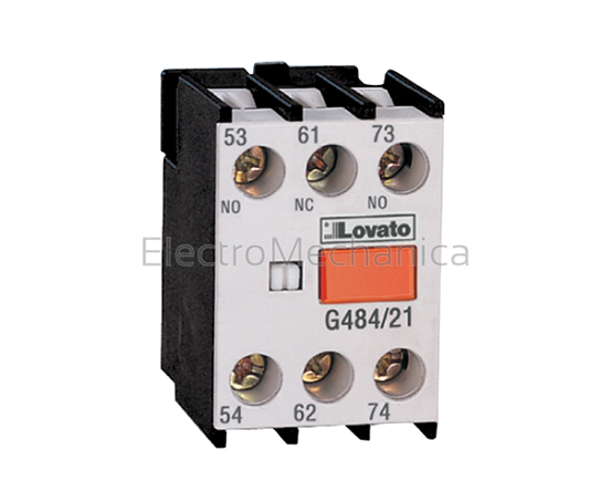 TOP MOUNT AUX CONT BLOCK 1NO 2NC G48412 - Push-in Spring Motor Circuit Breakers TOP MOUNT AUX CONTACT BLOCK 3NO