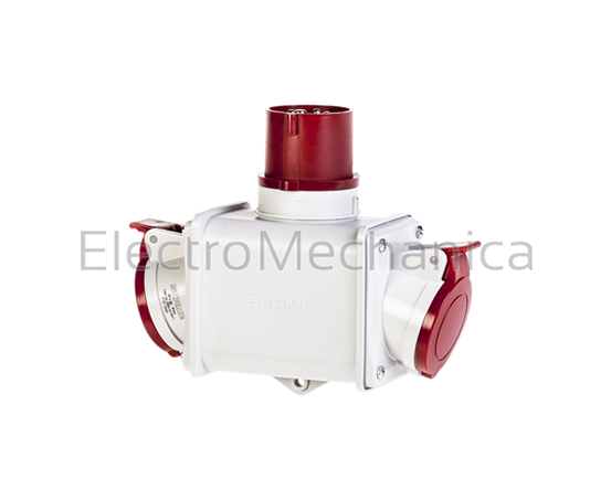 16A 2P+E TO 2x 16A SOCKET ADAPTOR 610.37 - RMS Measurement And Control