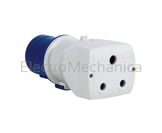 16A 2P+E TO 2x 16A SOCKET ADAPTOR 610.37 - RMS Measurement And Control